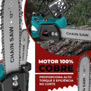 Motosserra Elétrica 12 Polegadas 68V Sem Fio Bateria de Lítio Alta Potência para Corte de Madeira Jardinagem e Uso Doméstico