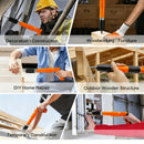 Conjunto de Pistola de Pregos Manual Reforçada para Cimento, Madeira e Estrutura | Ideal para Carpintaria e Projetos de Parede Dupla, Pregos Não Incluídos, Construção em Metal e Plástico, Operação Manual