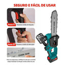 Motosserra Elétrica 12 Polegadas 68V Sem Fio Bateria de Lítio Alta Potência para Corte de Madeira Jardinagem e Uso Doméstico