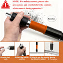 Conjunto de Pistola de Pregos Manual Reforçada para Cimento, Madeira e Estrutura | Ideal para Carpintaria e Projetos de Parede Dupla, Pregos Não Incluídos, Construção em Metal e Plástico, Operação Manual