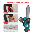 Motosserra Elétrica 12 Polegadas 68V Sem Fio Bateria de Lítio Alta Potência para Corte de Madeira Jardinagem e Uso Doméstico