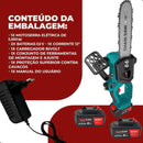 Motosserra Elétrica 12 Polegadas 68V Sem Fio Bateria de Lítio Alta Potência para Corte de Madeira Jardinagem e Uso Doméstico