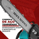 Motosserra Elétrica 12 Polegadas 68V Sem Fio Bateria de Lítio Alta Potência para Corte de Madeira Jardinagem e Uso Doméstico