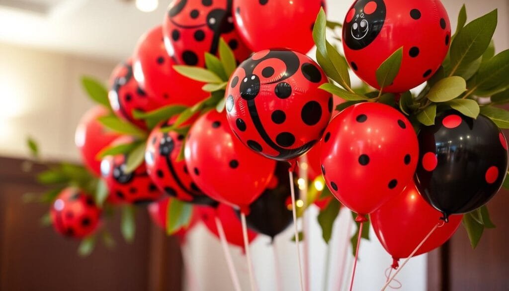 Balões decorativos para festa Ladybug