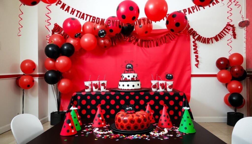 Decoração de festa Ladybug
