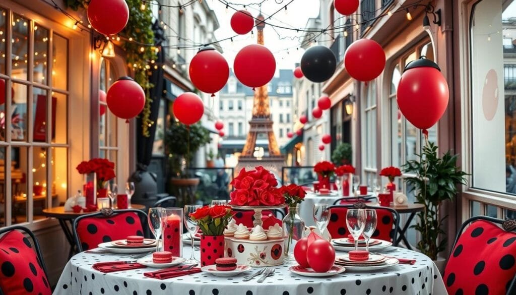 Decoração festa ladybug Paris