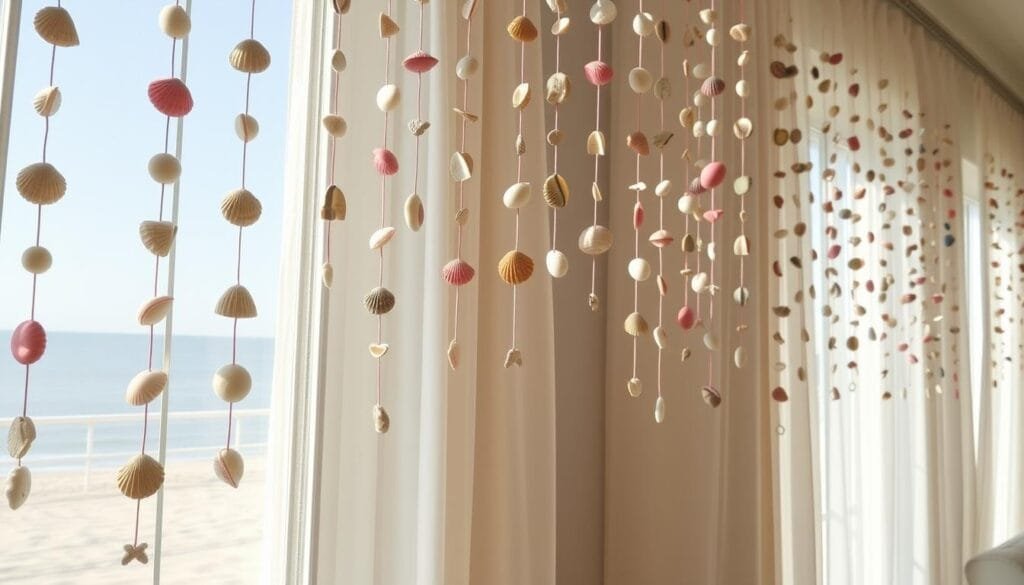 cortinas com conchas