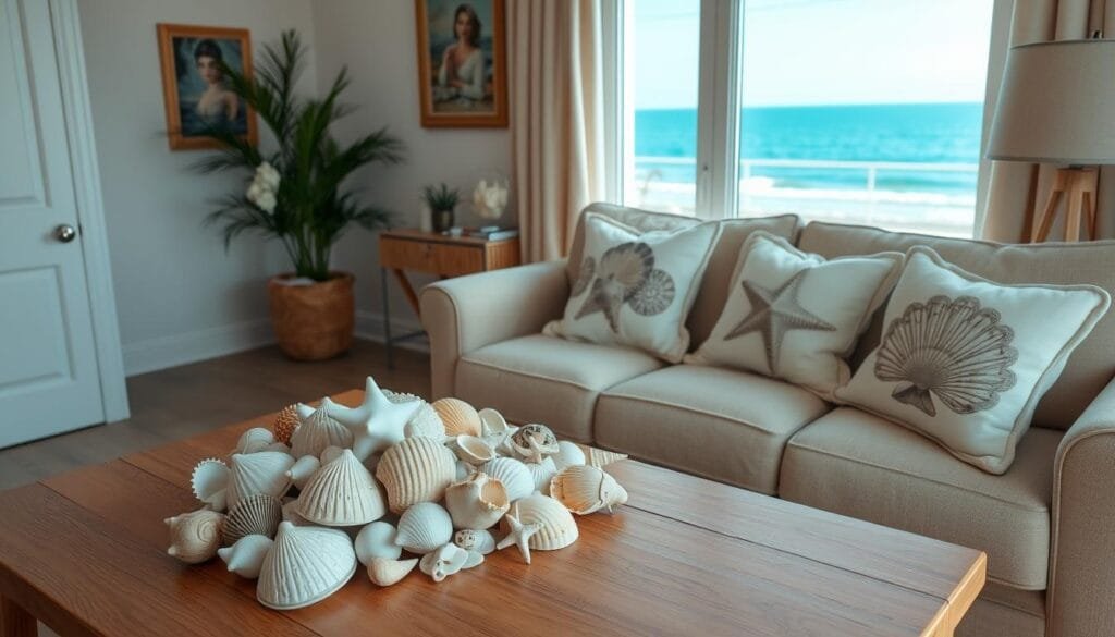 decoração com conchas