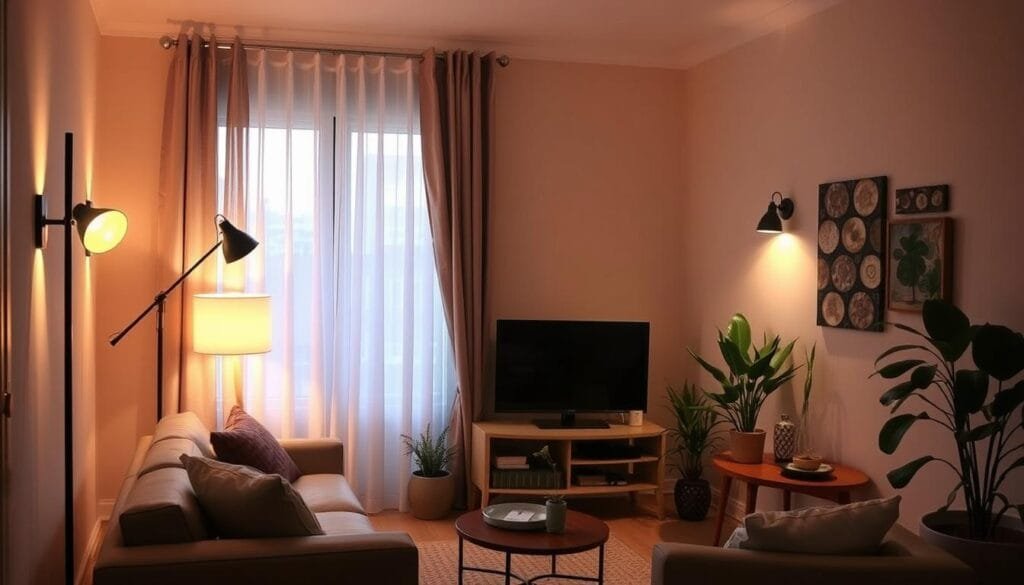 iluminação em casas pequenas