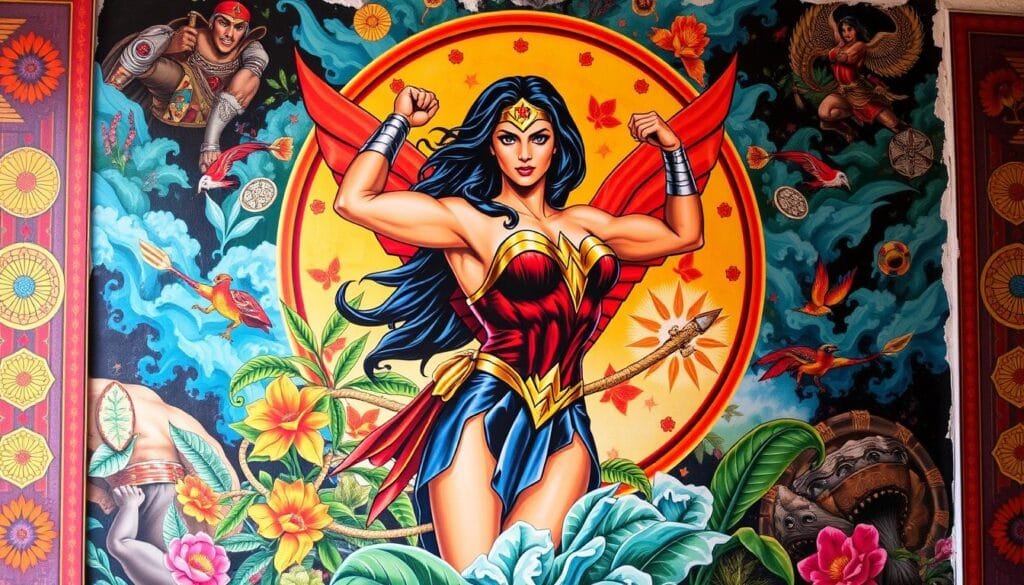 quadro mulher maravilha